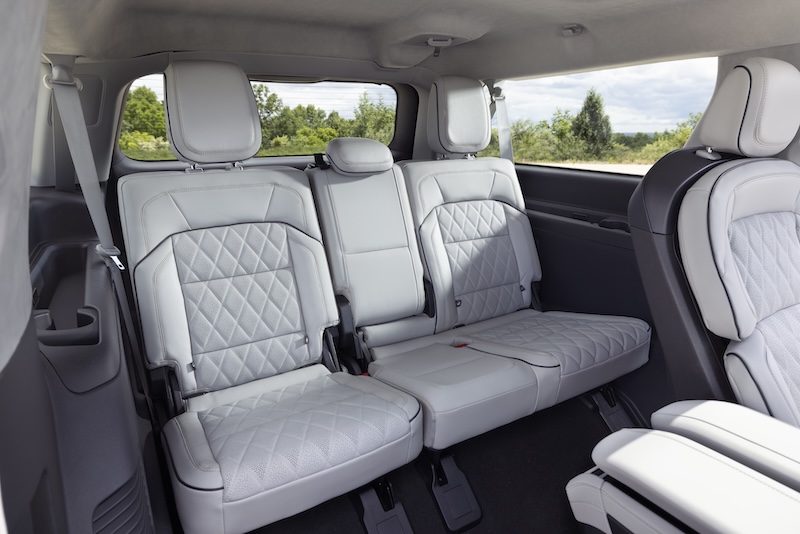 Third row in the 2025 Lincoln Navigator luxury three row SUV